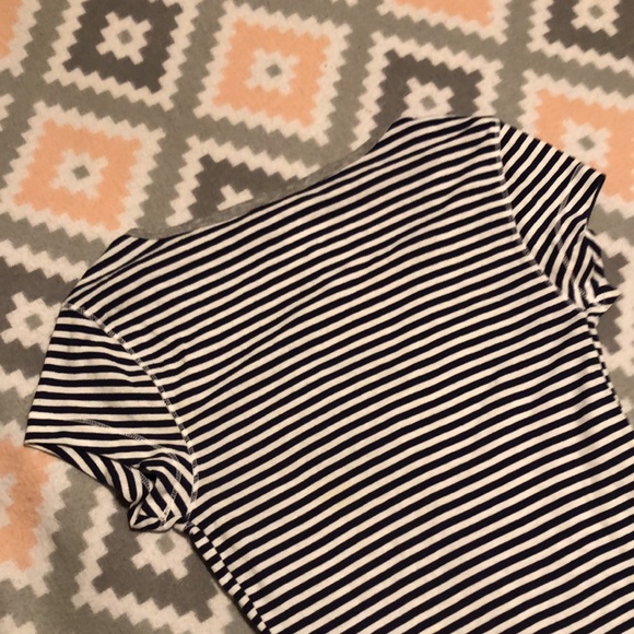 Old Navy Womens Navy Blue&White Striped “Perfect Henley” Short Sleeve Top Size S - Picture 8 of 12